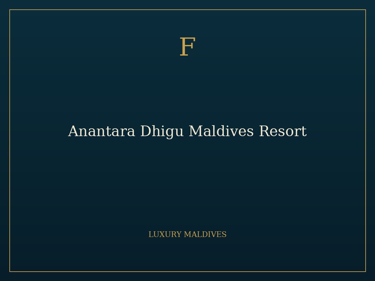 Anantara Dhigu Maldives Resort 2