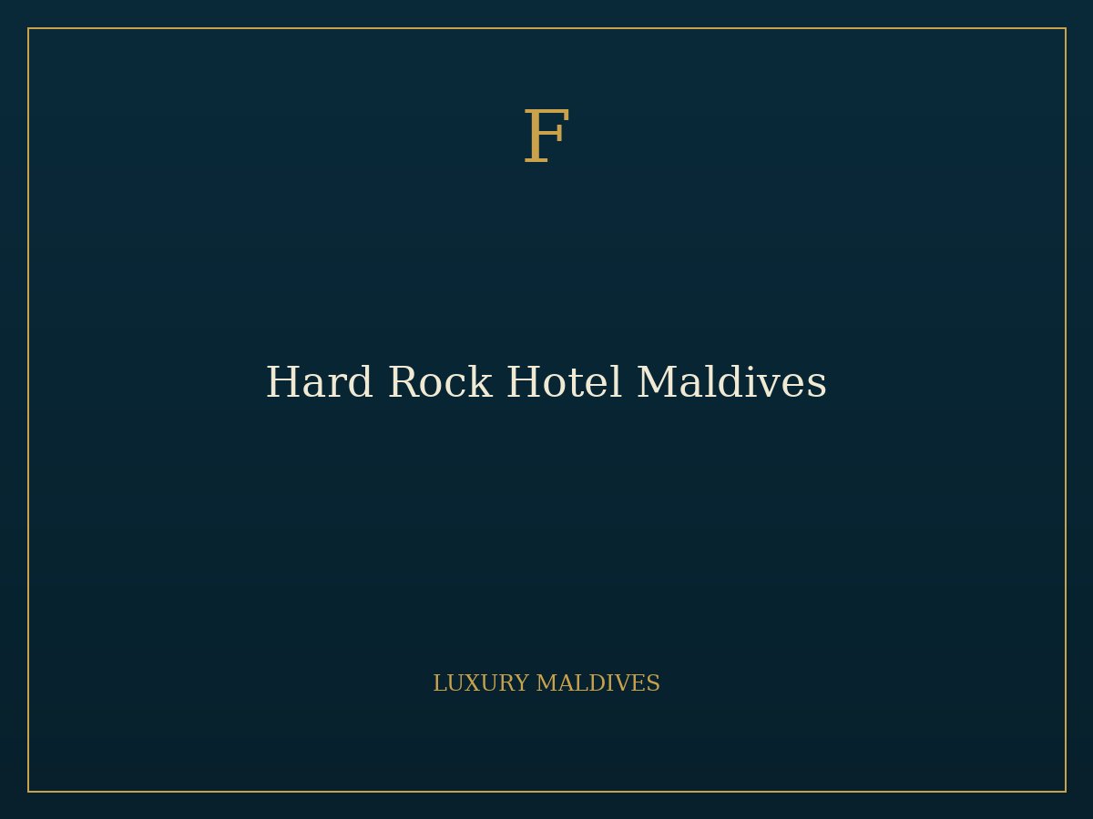 Hard Rock Hotel Maldives 2