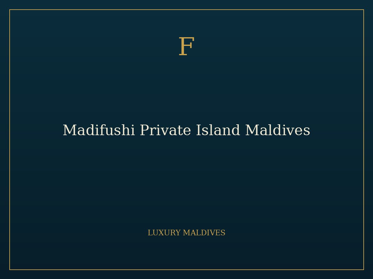 Madifushi Private Island Maldives 1